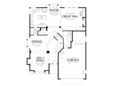 1st Floor Plan, 034H-0329