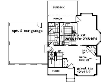 1st Floor Plan, 032H-0071