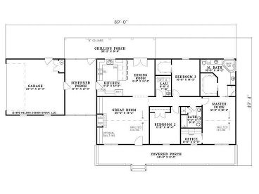 Floor Plan, 025H-0136