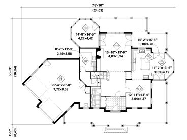 1st Floor Plan, 072H-0237