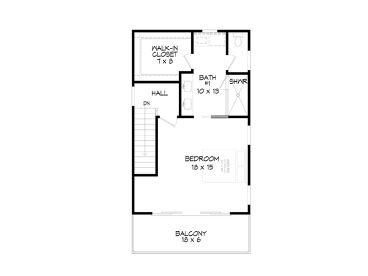 2nd Floor Plan, 062H-0438