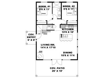 1st Floor Plan, 012H-0322
