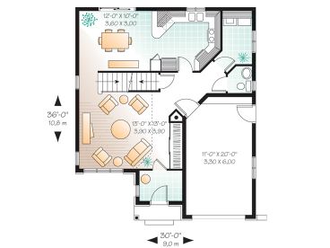 1st Floor Plan, 027H-0044