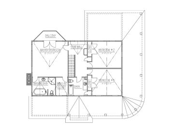 2nd Floor Plan, 068H-0029