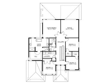 2nd Floor Plan, 035H-0132