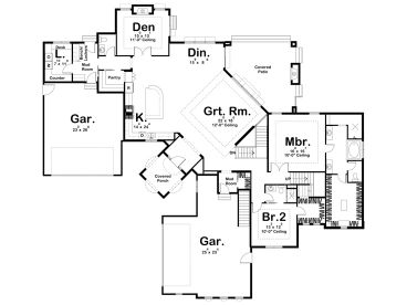 1st Floor Plan, 050H-0238