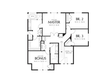 2nd Floor Plan, 034H-0404