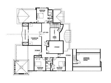 2nd Floor Plan, 058H-0039
