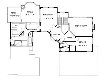 2nd Floor Plan, 012H-0125