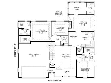 1st Floor Plan, 062H-0072