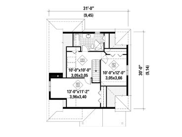 2nd Floor Plan, 072H-0025