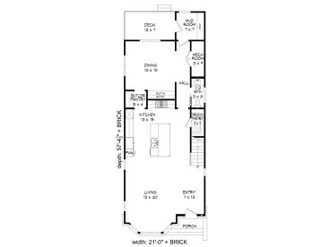 1st Floor Plan, 062H-0219