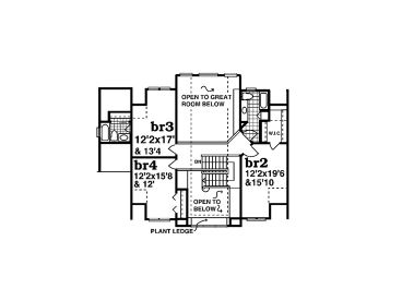 2nd Floor Plan, 032H-0091