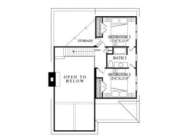 2nd Floor Plan, 063H-0190