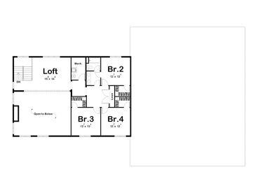 2nd Floor Plan, 050H-0468