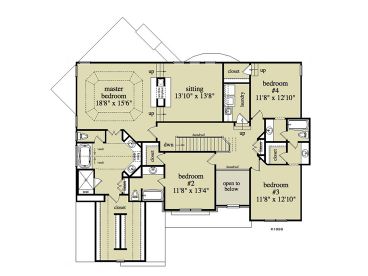 2nd Floor Plan, 053H-0069