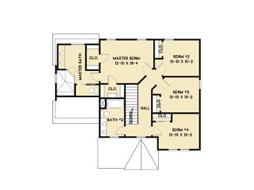 2nd Floor Plan, 082H-0005