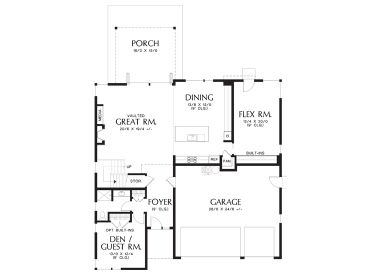 1st Floor Plan, 034H-0428