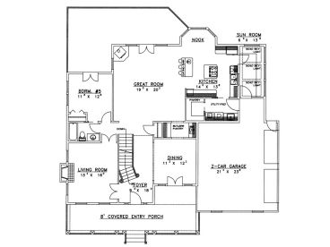 1st Floor Plan, 012H-0026