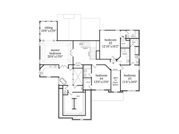 2nd Floor Plan, 053H-0105
