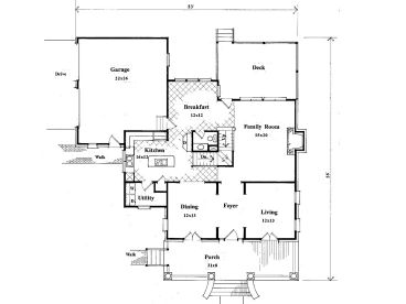 1st Floor Plan, 030H-0067