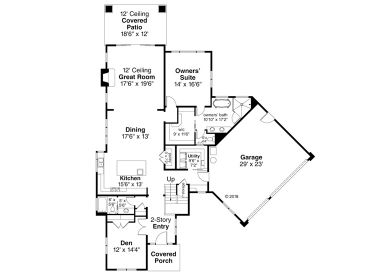 1st Floor Plan, 051H-0291