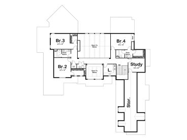 2nd Floor Plan, 050H-0250