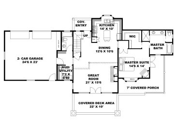 1st Floor Plan, 012H-0255
