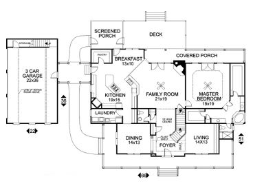 1st Floor Plan, 007H-0106