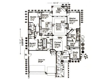 1st Floor Plan, 002H-0104