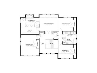 2nd Floor Plan, 065H-008