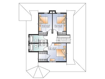 2nd Floor Plan, 027H-0439
