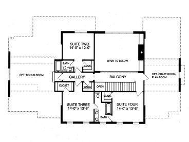 2nd Floor Plan, 029H-0083