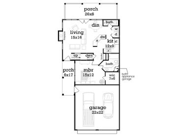 1st Floor Plan, 021H-0257