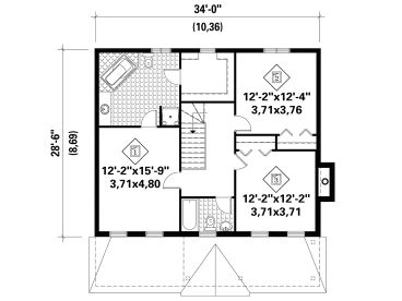 2nd Floor Plan, 072H-0234