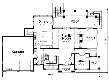 1st Floor Plan, 031H-0410