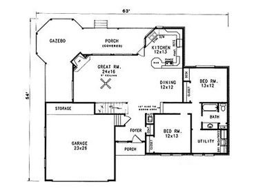 1st Floor Plan, 004H-0057