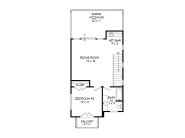 3rd Floor Plan, 062H-0218
