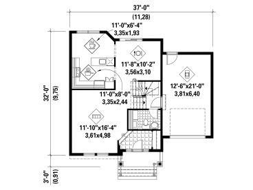 1st Floor Plan, 072H-0131