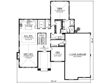 1st Floor Plan, 020H-0452