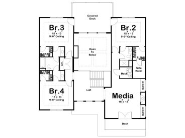2nd Floor Plan, 050H-0335