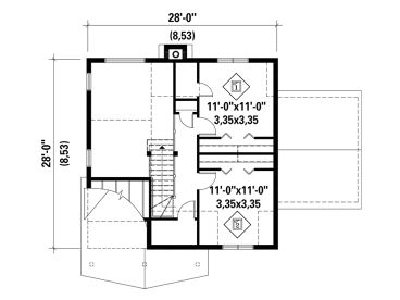 2nd Floor Plan, 072H-0222