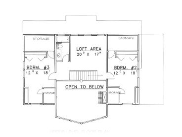 2nd Floor Plan, 012H-0042