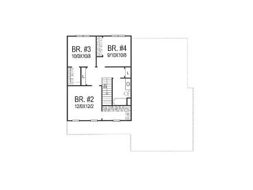 2nd Floor Plan, 016H-0002