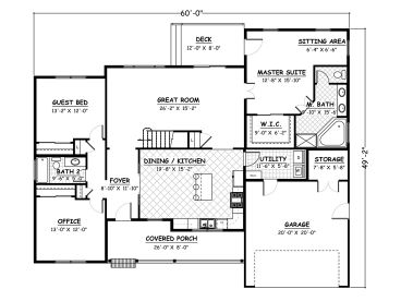 1st Floor Plan, 078H-0021