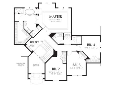 2nd Floor Plan, 034H-0345