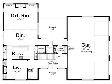 1st Floor Plan, 050H-0462