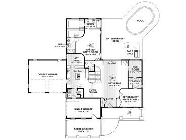 1st Floor Plan, 007H-0152