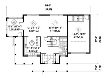 1st Floor Plan, 072H-0150