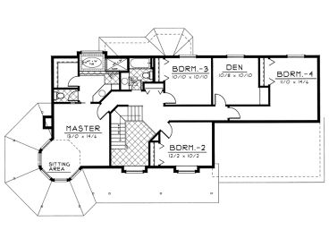2nd Floor Plan, 026H-0078